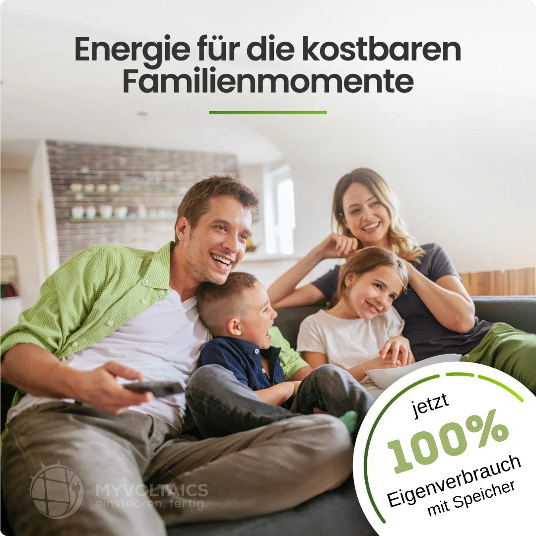 Nachrüst-Set 1000+ Watt mit 1,6 kWh AC Speicher (Anker)